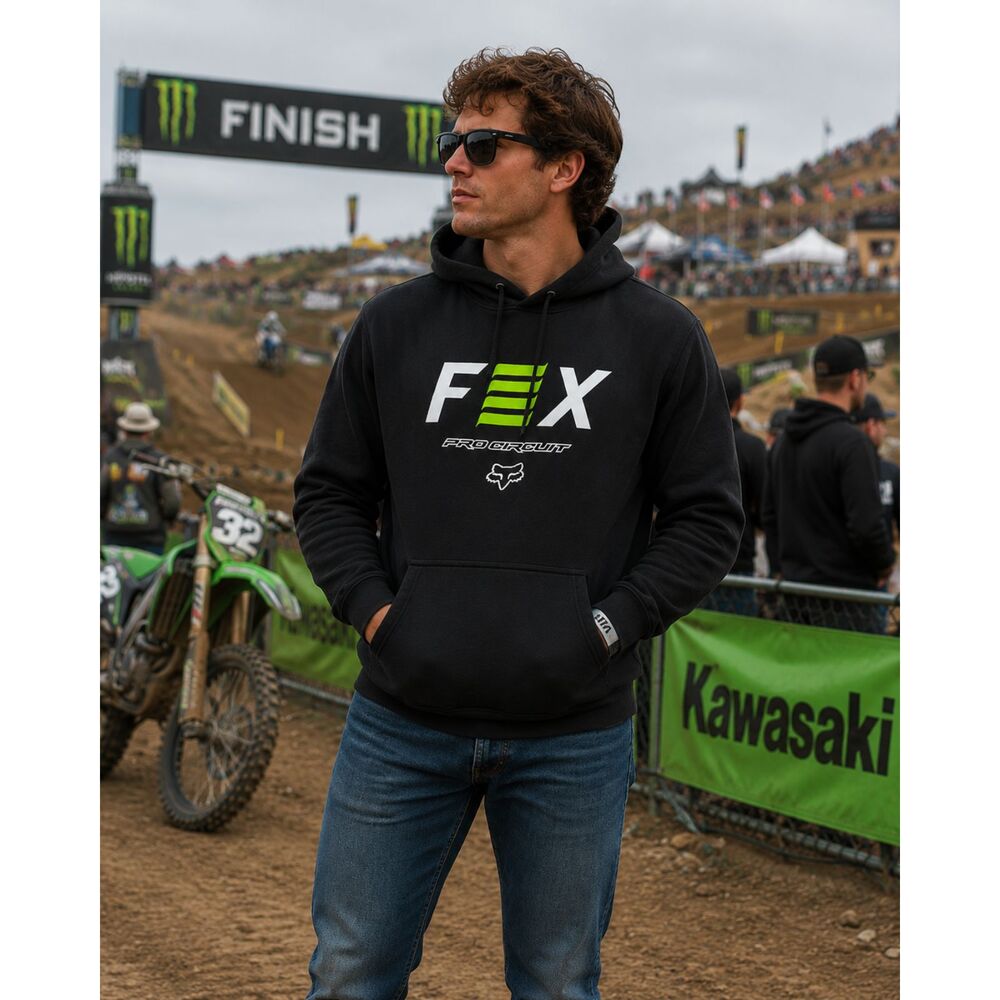 Fox Racing Pro Circuit Black Hoodie - Men’s Large